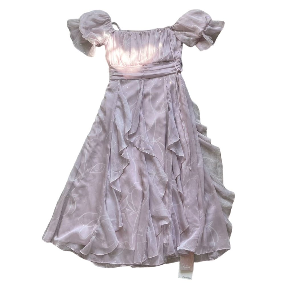 *NWT* Dreamy Purple Puff Sleeve Princess Dress Fits XS - Picture 2 of 8